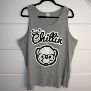 Ill Threads XL Streetwear Tank Just Chillin Teddy Bear Sleeveless Shirt Muscle